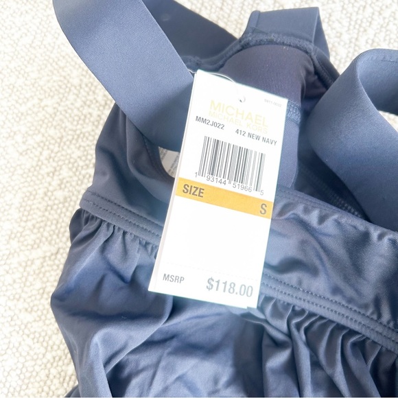 NEW $118 Michael Michael Kors Underwire Baby Doll Tankini Swim Top Size Small - Picture 8 of 9